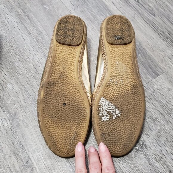 Wanted * Linea Gold Espadrilles * Sz 8.5 - Picture 8 of 9